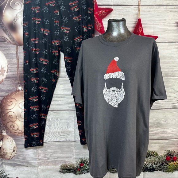2XL Santa T-shirt with Barker Basic TC2 Christmas leggings - Picture 2 of 13